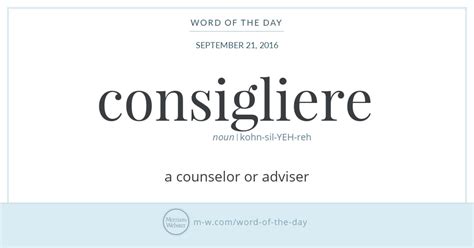 consigliere meaning|consigliere, n. meanings, etymology and more .